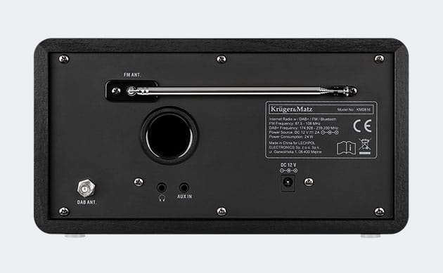 Radio internetowe Kruger&Matz KM 816 - panel tylny