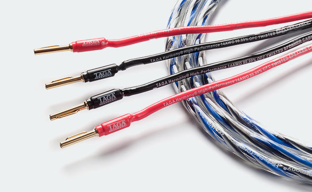 TAGA Harmony Platinum-18-16C, Platinum-18-8C, Azure-12/14 bi-wire, Azure-12-2C, Azure-14-2C i TRI-100-1M