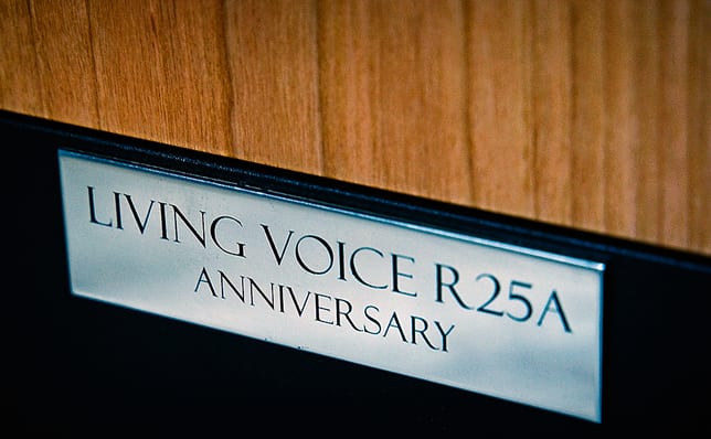 Living Voice Auditorium R25A Anniversary